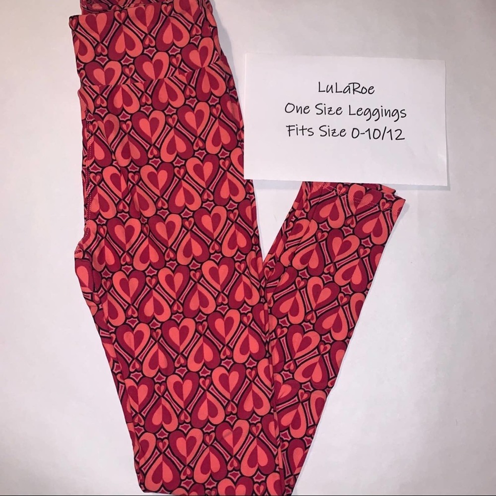 LuLaRoe One Size Valentine's Leggings